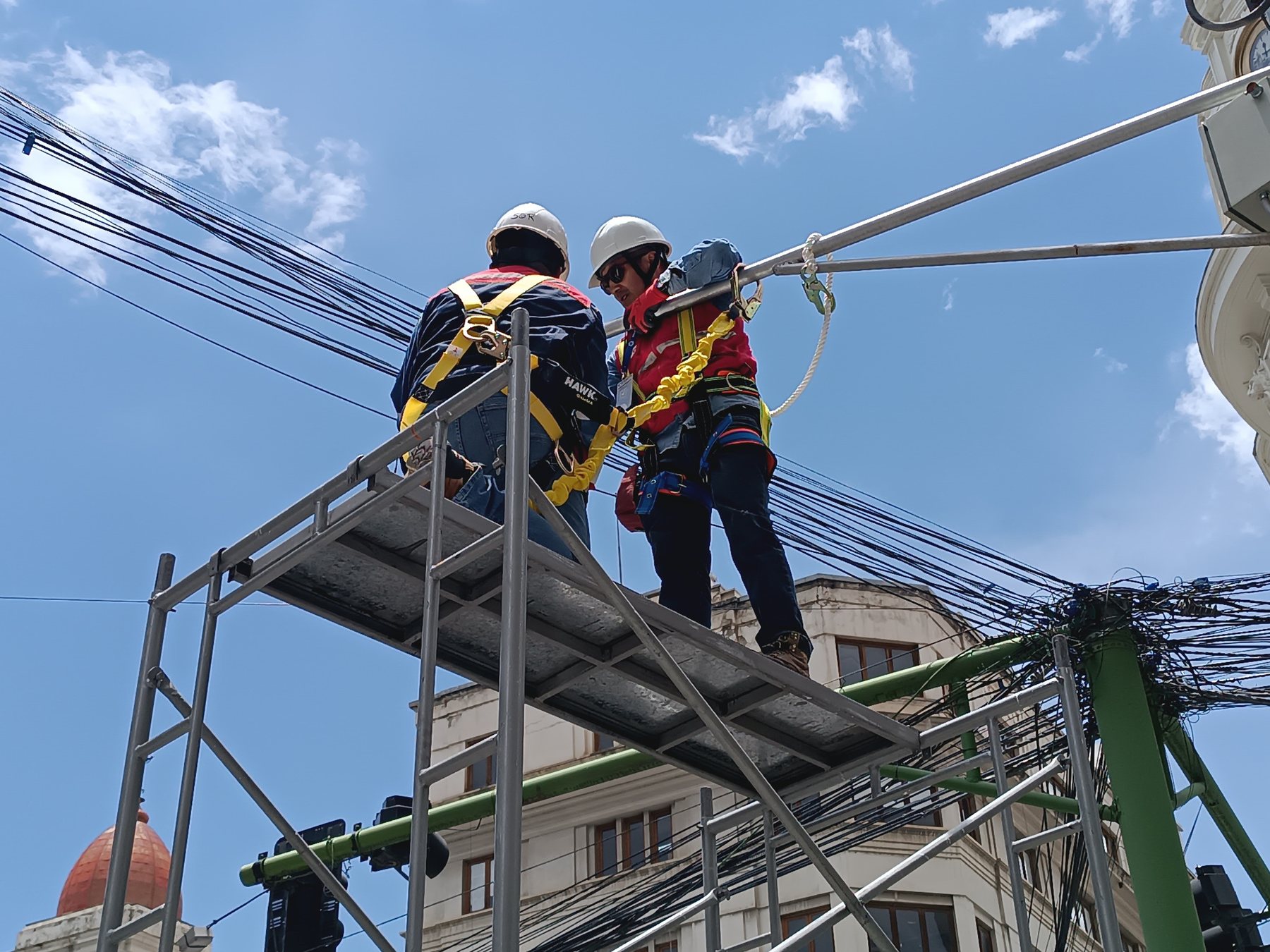Instalación de cámara de seguridad